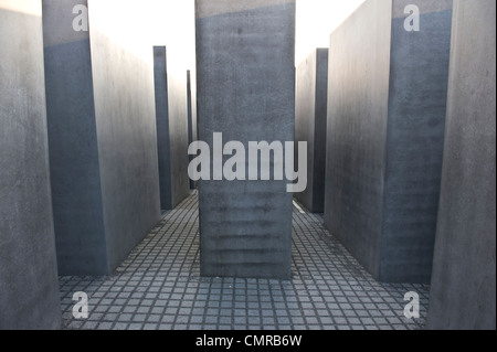 Das Denkmal für die ermordeten Juden den Holocaust. Stockfoto