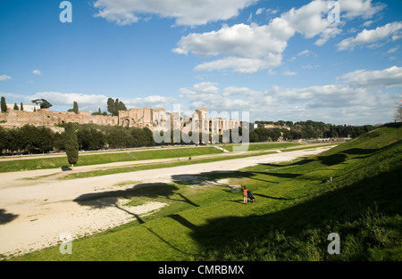 Rom, Italien - Circus Maximus auf dem Palatin Stockfoto