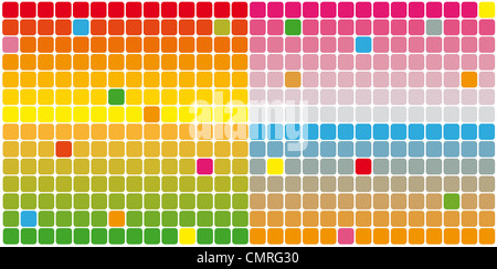 Vektor-Animation der Farbe Rechtecke. Stockfoto