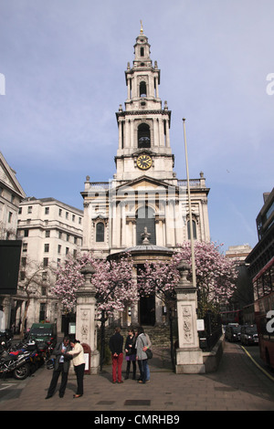 St Mary le Strand Church der Strang-London Stockfoto