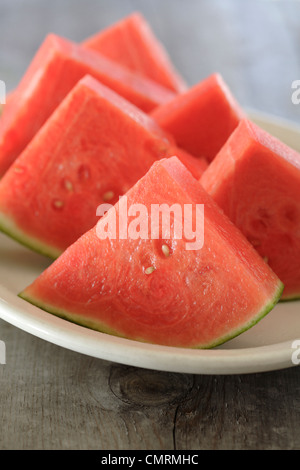 Frische Wassermelone Keile Stockfoto