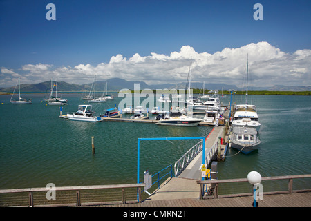 Port Denarau Marina, Nadi, Viti Levu, Fidschi, Südpazifik Stockfoto