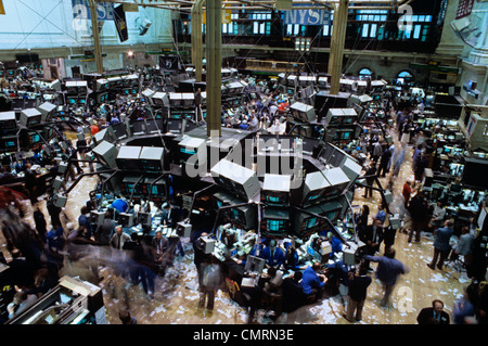 1989 1980S NEW YORK BÖRSE NEW YORK NY TRADING FLOOR Stockfoto