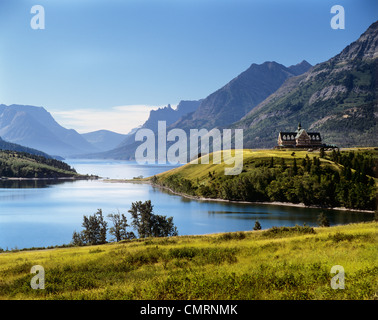 1980ER JAHRE PRINCE OF WALES HOTEL WATERTON LAKES NATIONAL PARK KANADA Stockfoto