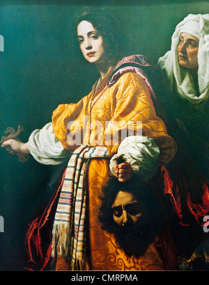 Cristofano Allori, Judith mit dem Kopf des Holofernes, 1613, Öl auf Leinwand, Galleria Palatina (Palazzo Pitti), Florenz Stockfoto