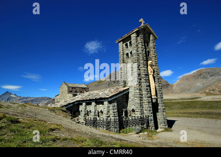 Kapelle Notre-Dame de Toute-Vorsicht am Iseran Pass, Frankreich Stockfoto