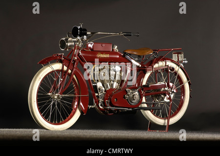 Motorrad-1915 Indian Big Twin Stockfoto