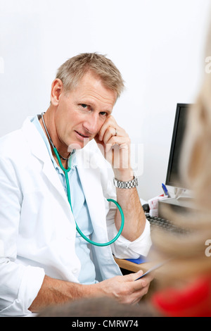 Patient und Arzt Stockfoto