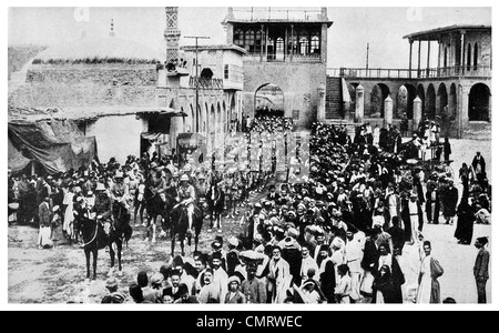1919 Eintritt in Bagdad der britischen Vorhut demokratischen Friedens Irak Stockfoto