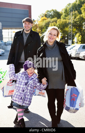 Familie einkaufen Stockfoto