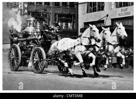 1923-Detroit-Feuerwehr Stockfoto