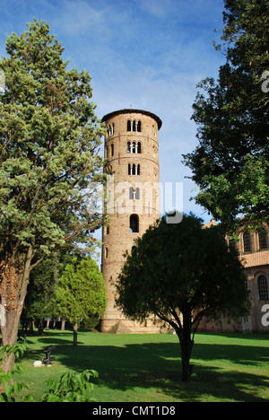 St. Apollinaris in Classe Rundturm, Ravenna, Emilia Romagna, Italien Stockfoto