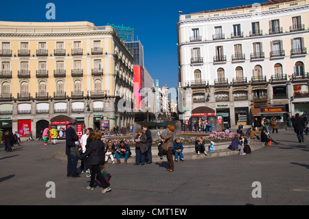 Puerta del Sol Platz Madrid Spanien Europa Stockfoto