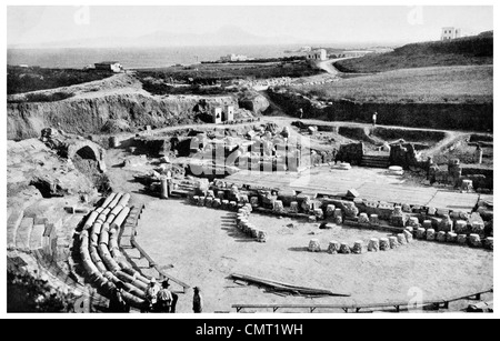 1924 römische Theater in Carthage Tunesien, Afrika Stockfoto