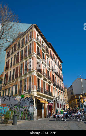 Platz Plaza de Puerta de Moros La Latina Bezirk central Europe in Madrid Spanien Stockfoto