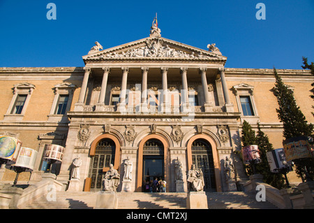 Biblioteca Nacional de Espana Nationalbibliothek Madrid Spanien Mitteleuropa Stockfoto