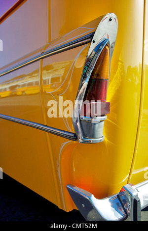 Seite der alten gelbe Leyland Bus, Malta, Europa Stockfoto