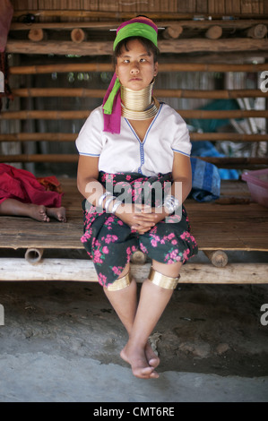 Karen Long Neck Bergvolk. Thailand. Stockfoto