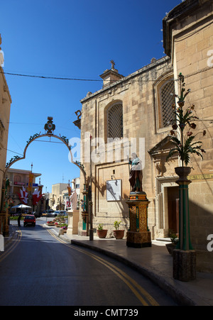 Äußere St. Pauls Kirche und Grotte (Pfarrkirche Chiesa di San Paolo), Rabat, Malta Stockfoto