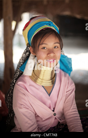 Karen Long Neck Bergvolk. Thailand. Stockfoto