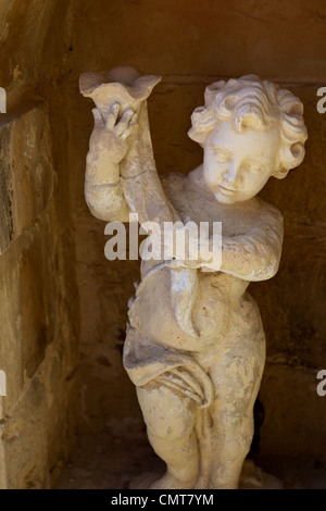 Cherub Statue Mdina, Malta Stockfoto