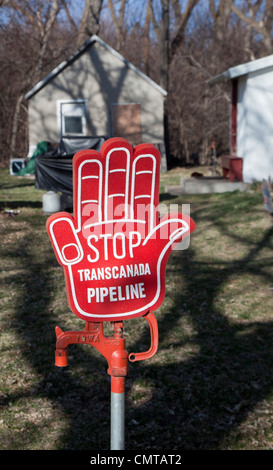 Rinderfarm in Nebraska Territorium Sandhügel wo Keystone XL Öl-Pipeline ist geplant Stockfoto