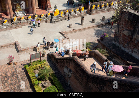 Thailand Ayutthaya. Wat Phra Chao Phya-Thai (aka Wat Chai Mongkol-yi). Stockfoto