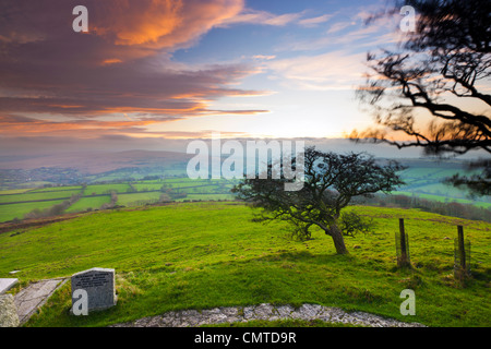 Blick vom Brent Tor am Rande des Dartmoor National Park. Stockfoto