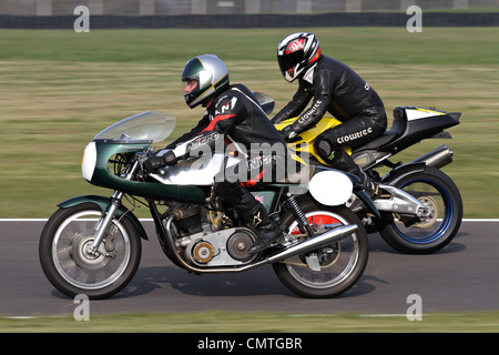 Motorrad fahren Stockfoto