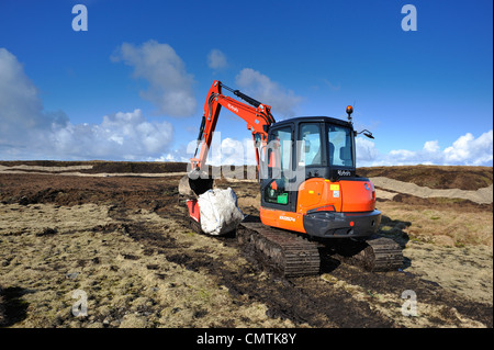 Reparaturarbeiten durchgeführt, um die Torfmoore auf Fairsnape verliebte sich in den Wald von Bowland. Stockfoto