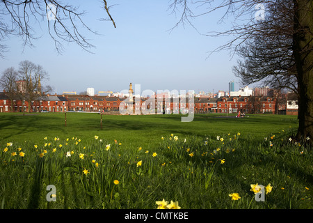 Antrim Park niedriger fällt Straße Bereich Gaeltacht Viertel Belfast Nordirland Vereinigtes Königreich Stockfoto