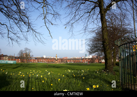 Antrim Park niedriger fällt Straße Bereich Gaeltacht Viertel Belfast Nordirland Vereinigtes Königreich Stockfoto