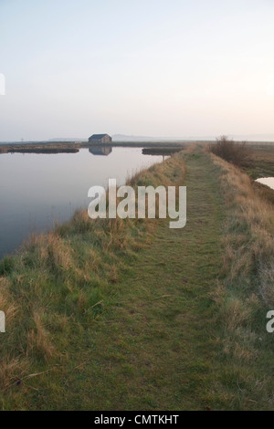 Am frühen Morgen, kurz nach Sonnenaufgang, Newtown Hafen, Isle Of Wight Stockfoto