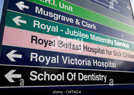 Royal Victoria Hospital West Belfast Nordirland Vereinigtes Königreich Stockfoto