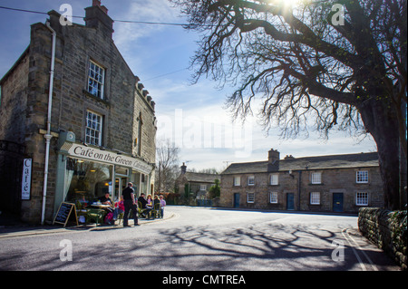 Cafe on the Green in Baslow Derbyshire Stockfoto