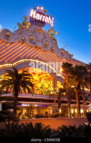 Am frühen Morgen im Harrah's Casino, Las Vegas, Nevada, USA Stockfoto