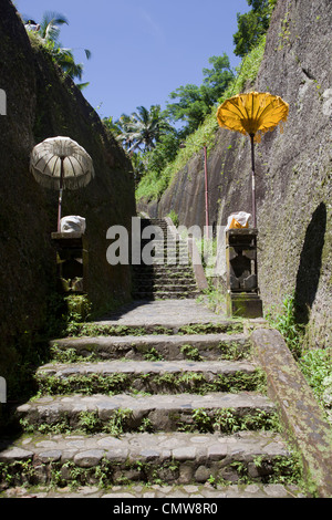 Ganung Kawi der felsigen Tempel in Bali, Indonesien Stockfoto