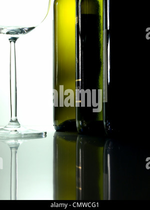 Flaschen Wein Stockfoto