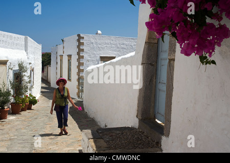 Chora, Insel Patmos, Dodekanes, Griechenland Stockfoto