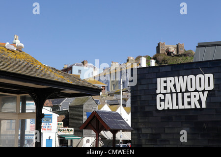 Jerwood Art Gallery Hastings East Sussex UK. Jetzt Hastings Contemporary Art Gallery genannt. Stockfoto