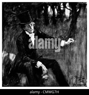 1905 Cyril Maude Schauspieler in "The Little Minister" gezeichnet von J Gulich Stockfoto