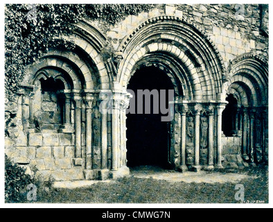 1905 Haughmond Abtei 12. Jahrhundert Augustiner in der Nähe von Shrewsbury Shropshire Stockfoto