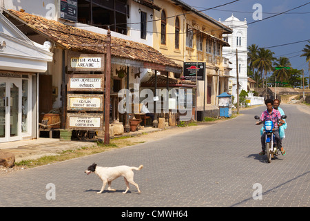 Sri Lanka - Galle, Altstadt Straße Stockfoto