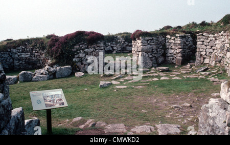 Chysauster altes Dorf Stockfoto