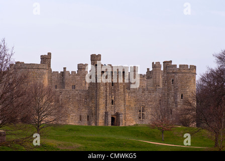 Bodiam Castle East Sussex Uk National Trust Burgen (entnommen aus öffentlichem Eigentum und nicht auf dem National Trust Land) Stockfoto