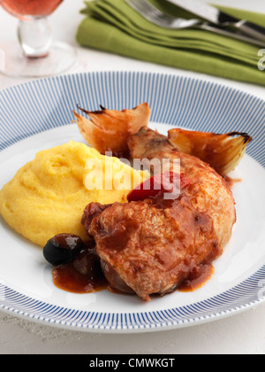 Chicken Cacciatore langsam gekochter Auflauf italienische klassische Rezept Stockfoto