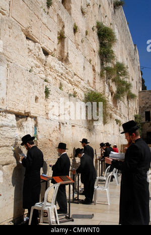 Klagemauer in Jerusalem Jerusalem Sammlung Stockfoto