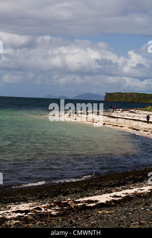 Die Coral Strände von Claigan Dunvegan Isle Of Skye Schottland Stockfoto