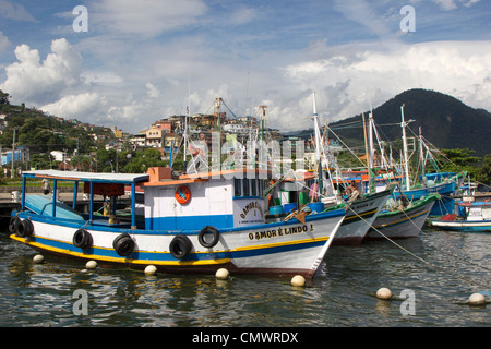 Angelboote/Fischerboote in Angra Dos Reis Stockfoto