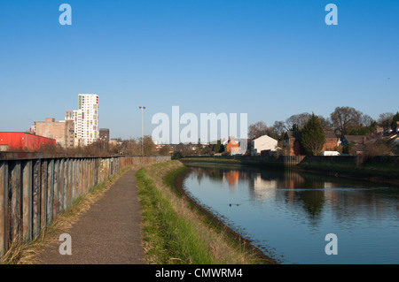 Fluß Orwell in Ipswich, Suffolk, England. Stockfoto